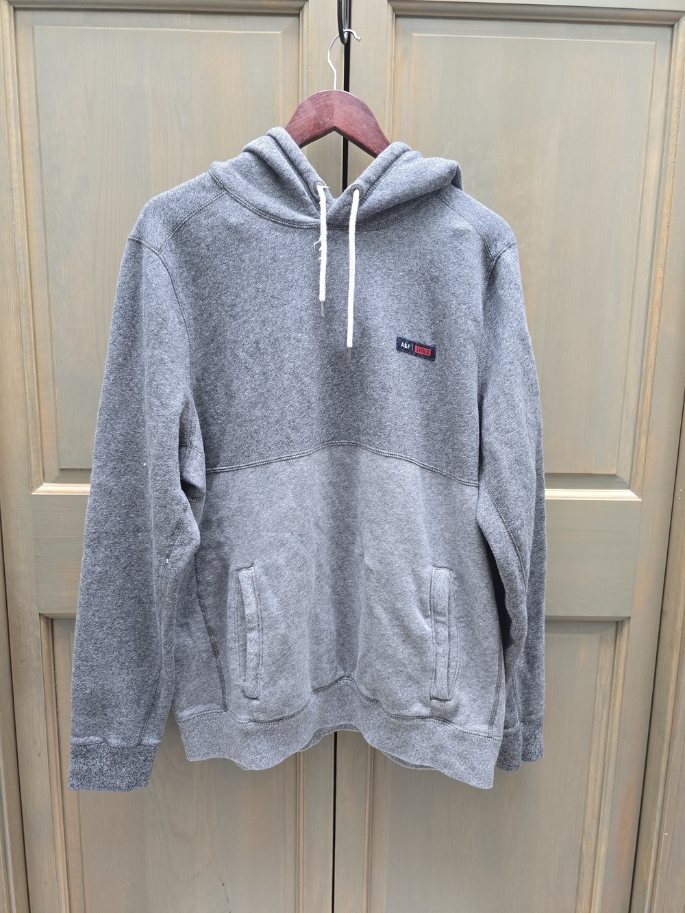 Abercrombie & Fitch Gray Hooded Pullover Sweatshirt